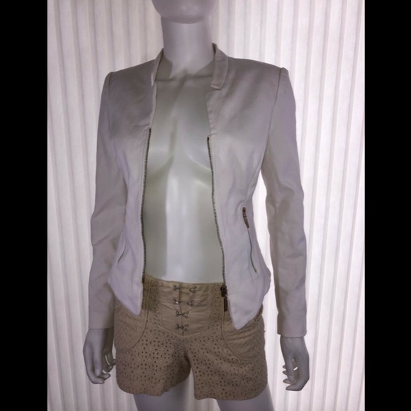 Guess by Marciano Womens Blazer Jacket White Fit 4 - Picture 8 of 9